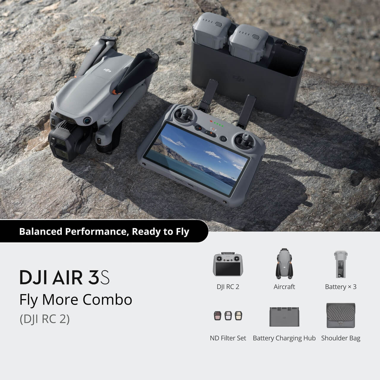  DJI Air 3S Fly More Combo (DJI RC 2)